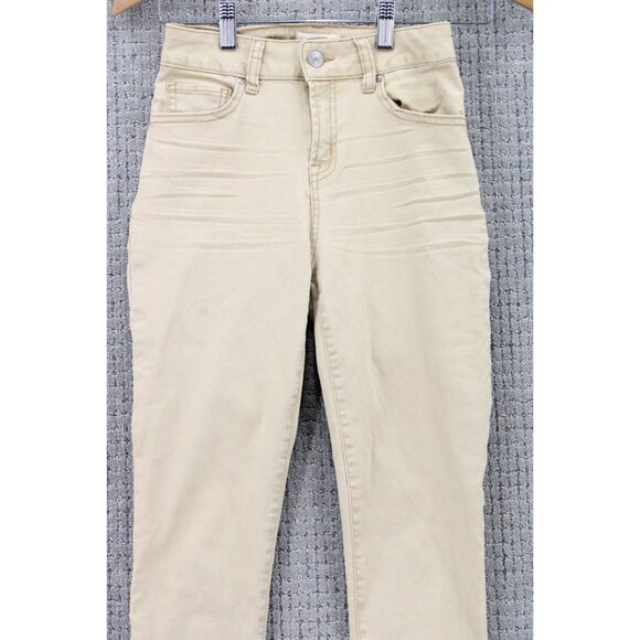 Sky And Sparrow Jeans Womens Size 1 Beige Skinny Fit Stretch Casual Cotton Blend - Picture 2 of 7